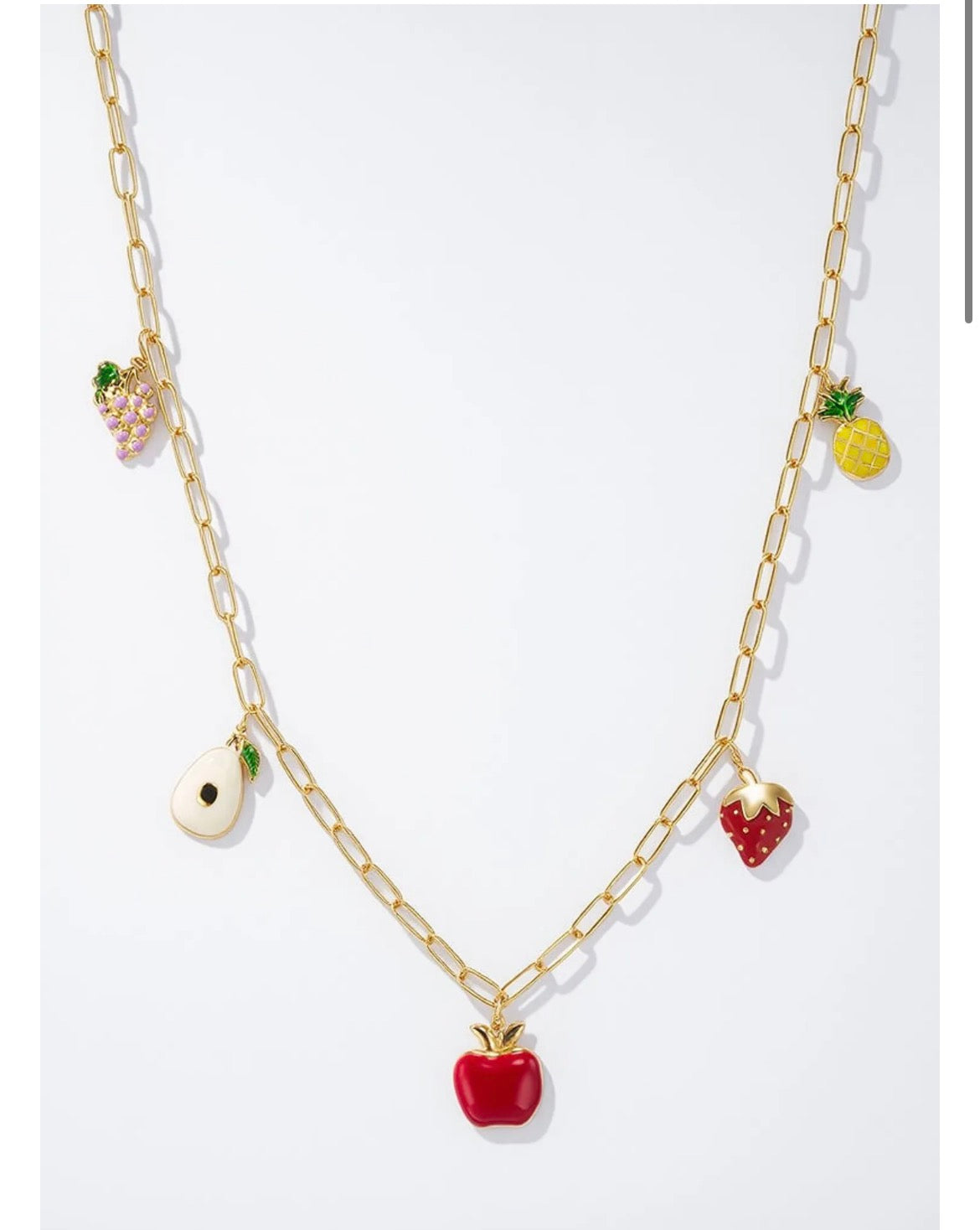 Collier en acier inoxydable fruité