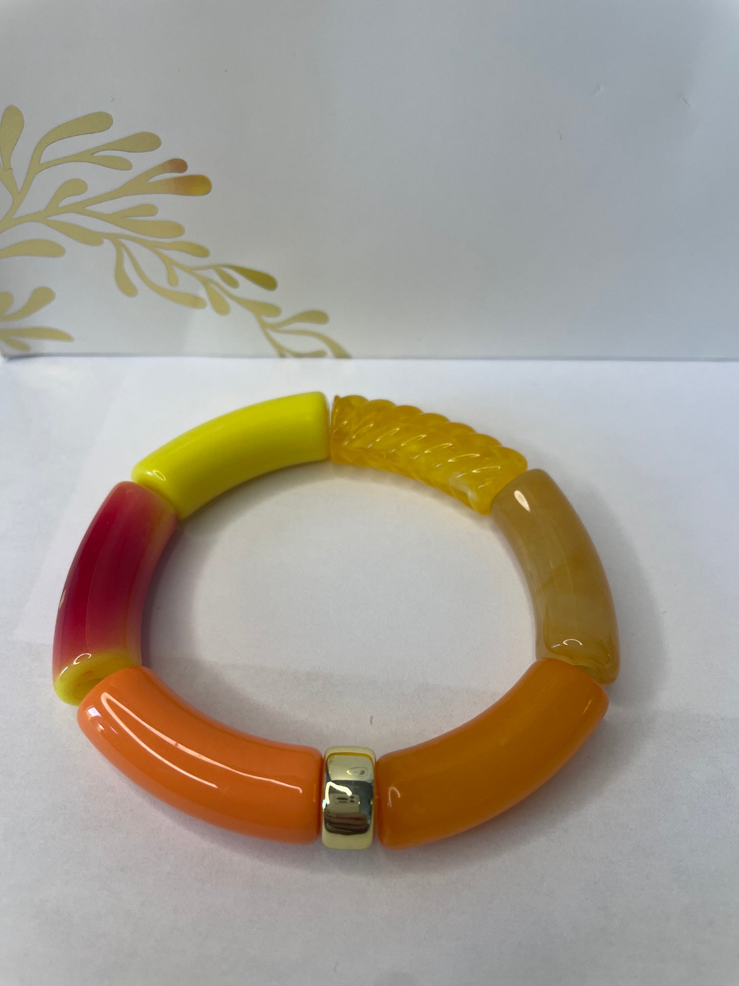 bracelet élastique multicolore