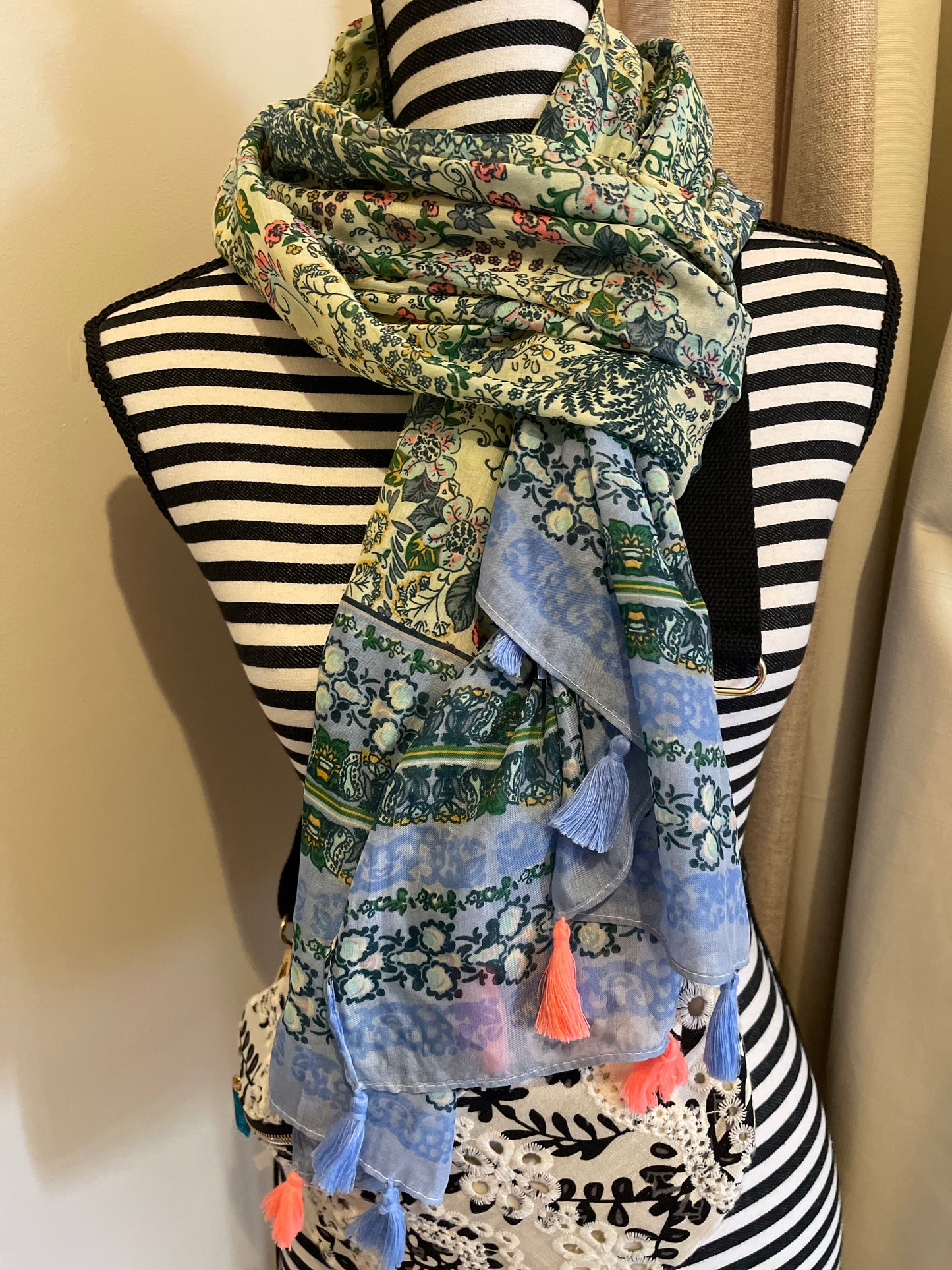 Foulard Jardin d'Azur