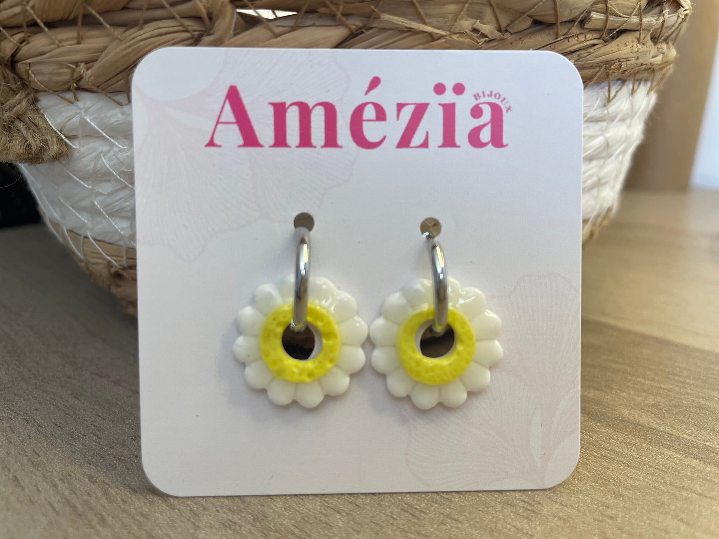 Boucles d'oreilles Marguerite