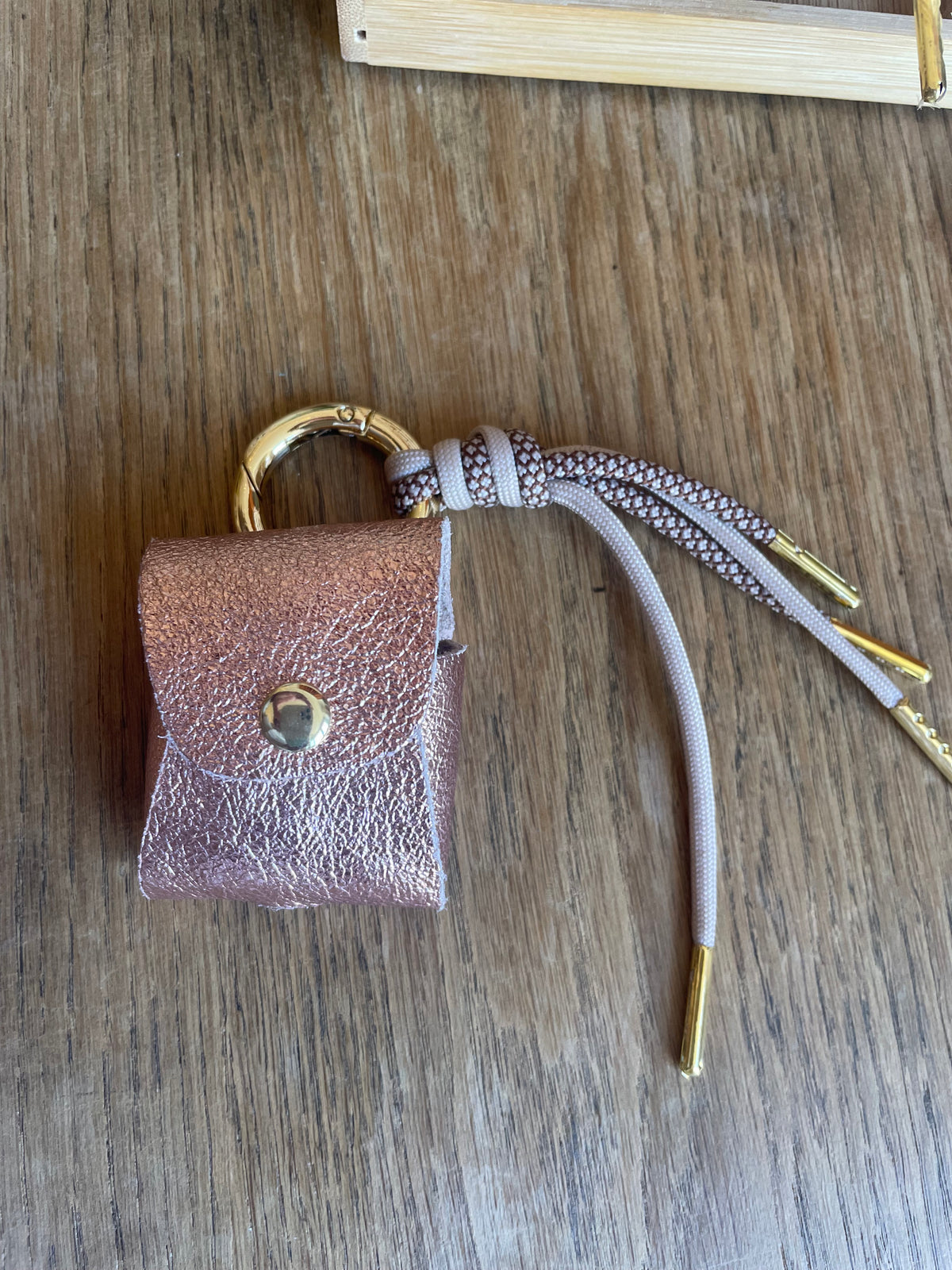 Porte-écouteurs en cuir