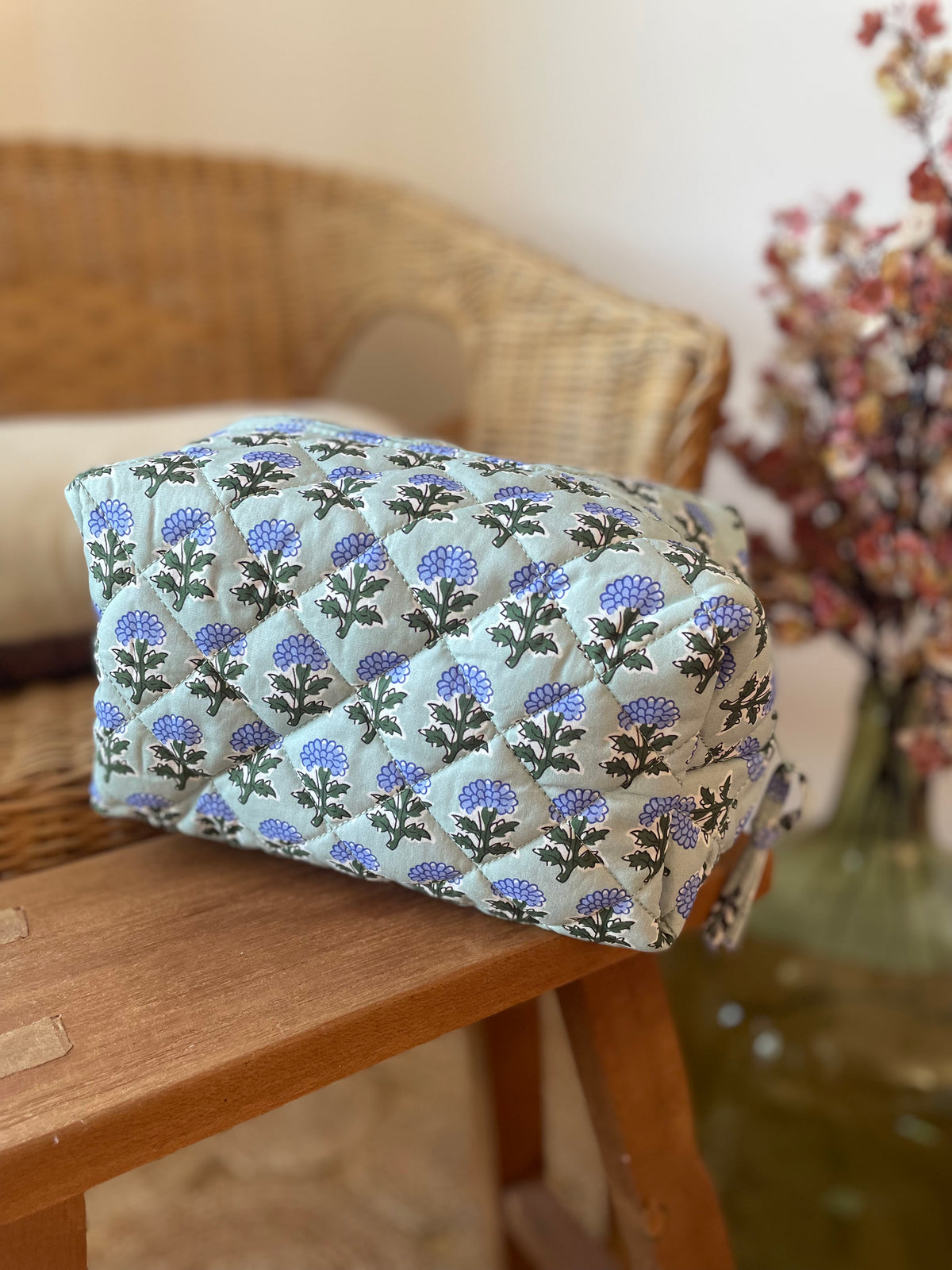 Grande trousse matelassée imprimé