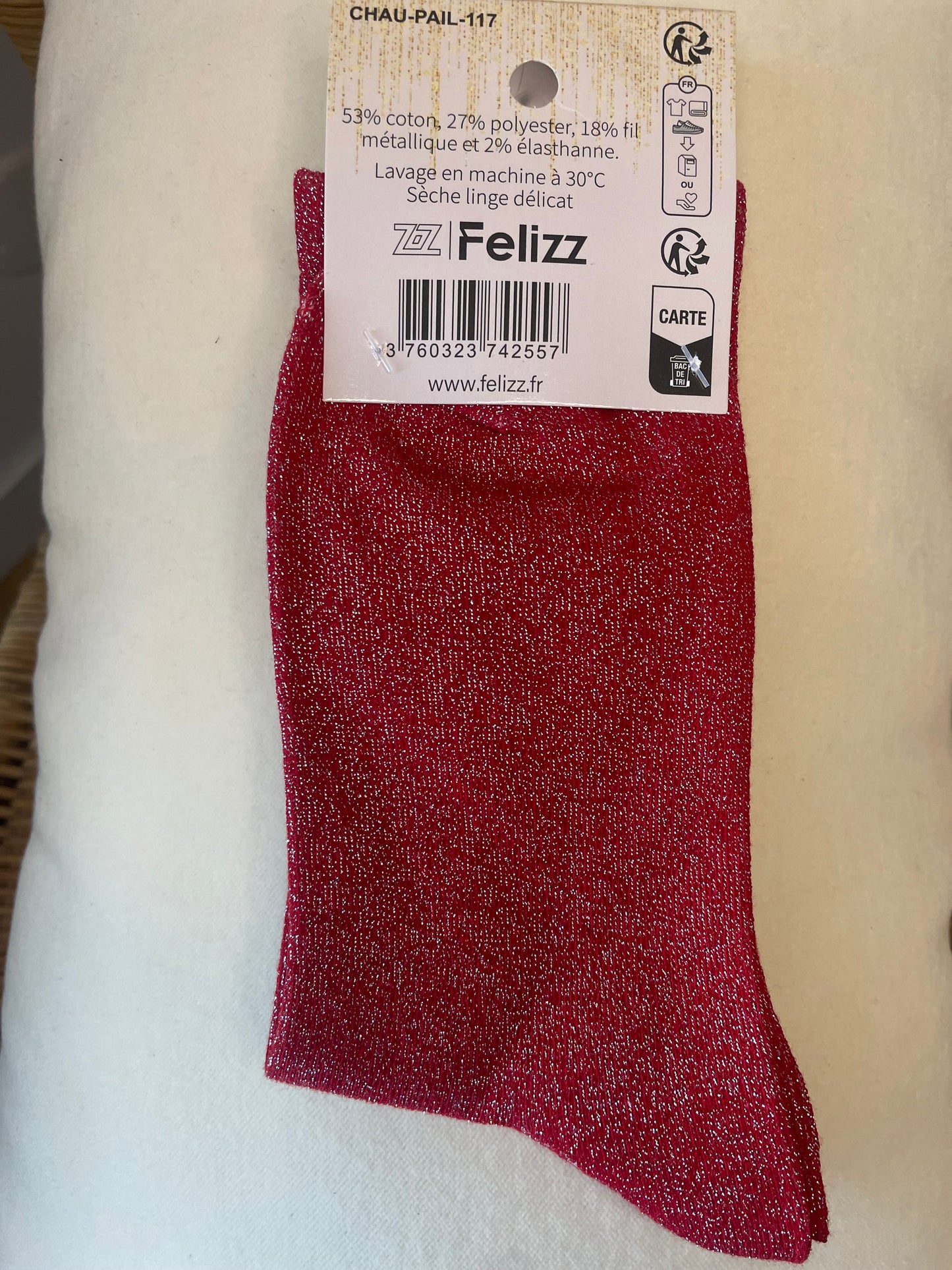 Chaussettes à Paillettes "COQUINE"