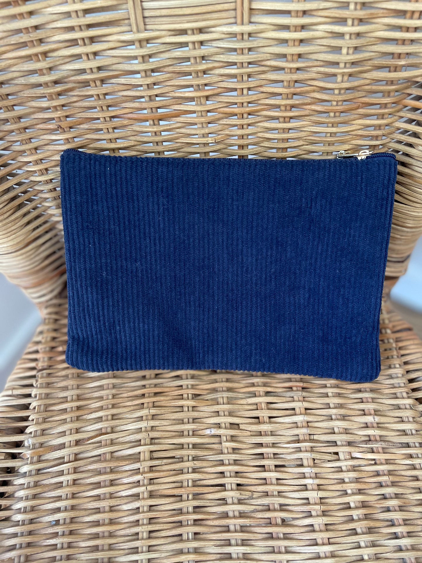 Trousse velours côtelé Lune et étoile