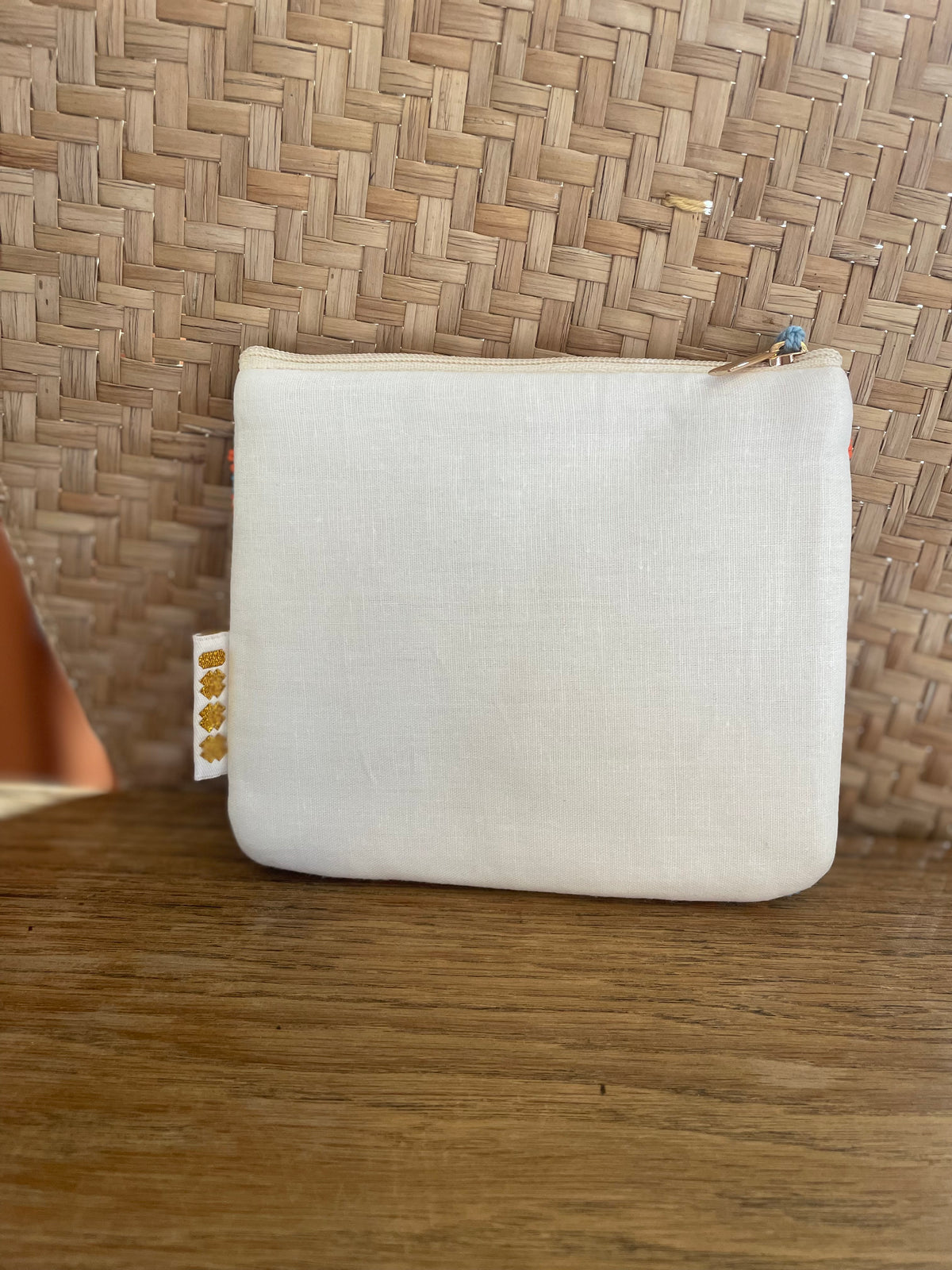 Trousse perlée artisanale - Motifs marins