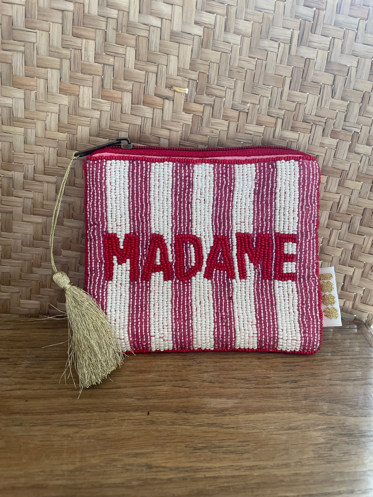 Trousse perlée artisanale - Collection Messages & Symboles