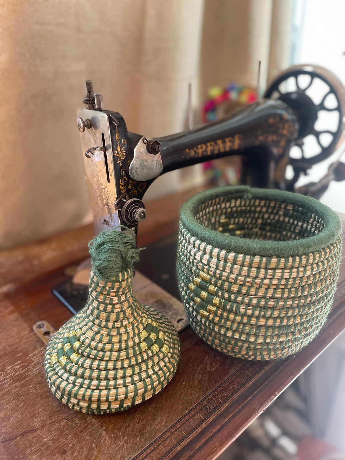 Boîte de rangement berbère « Émeraude »