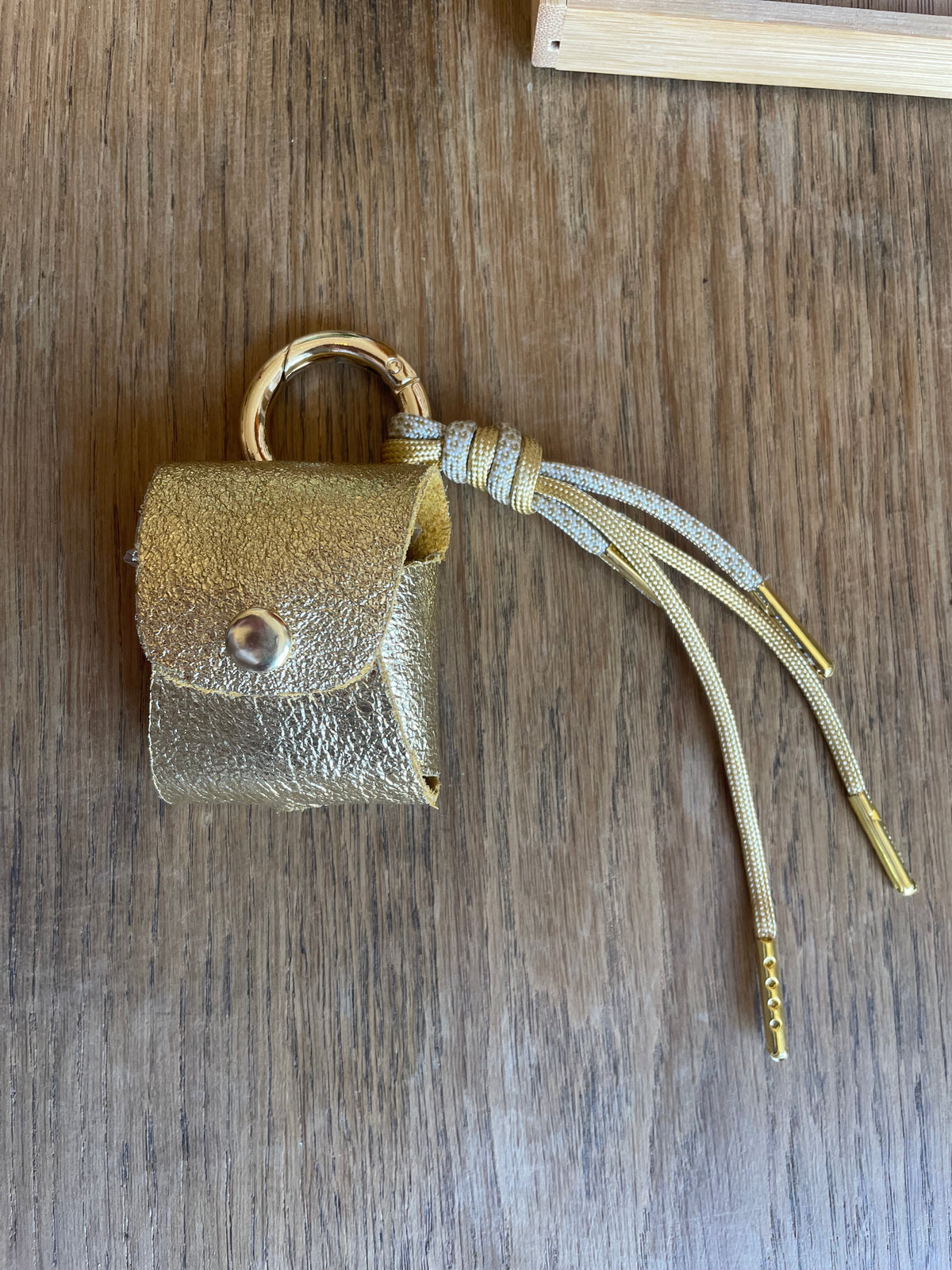 Porte-écouteurs en cuir