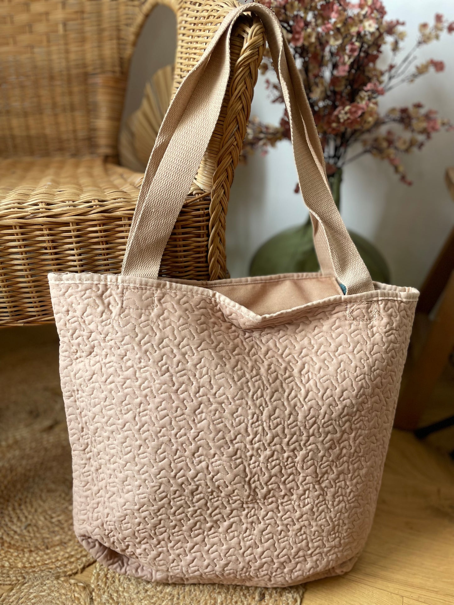 Tote Bag Matelassé Bohème Multicolore