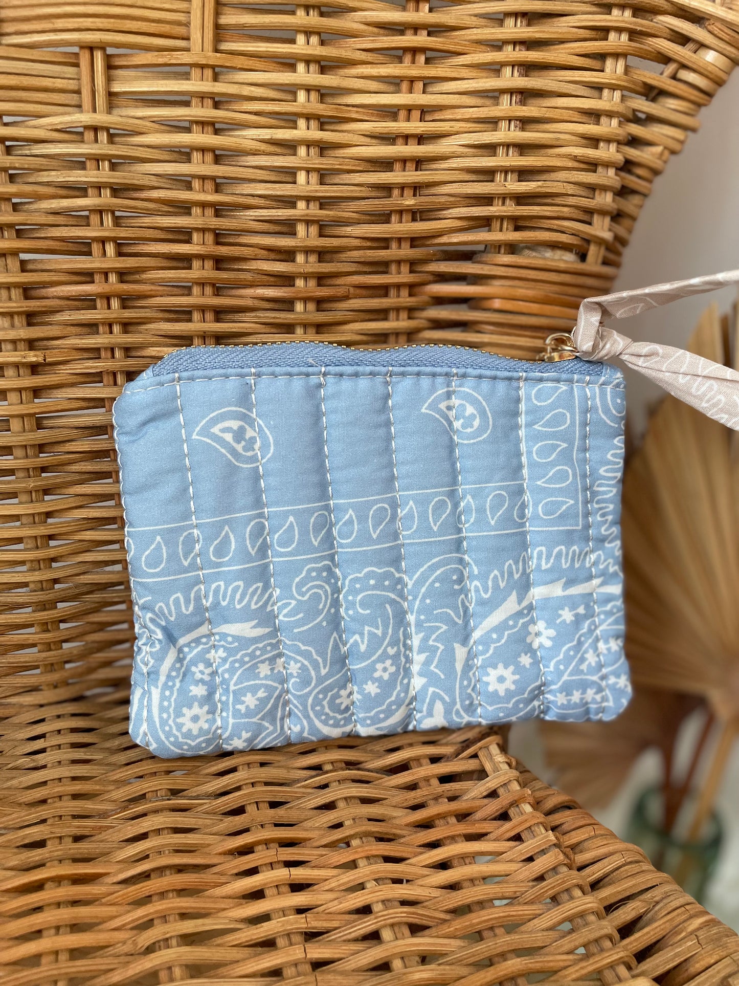 Porte-monnaie matelassé Bandana