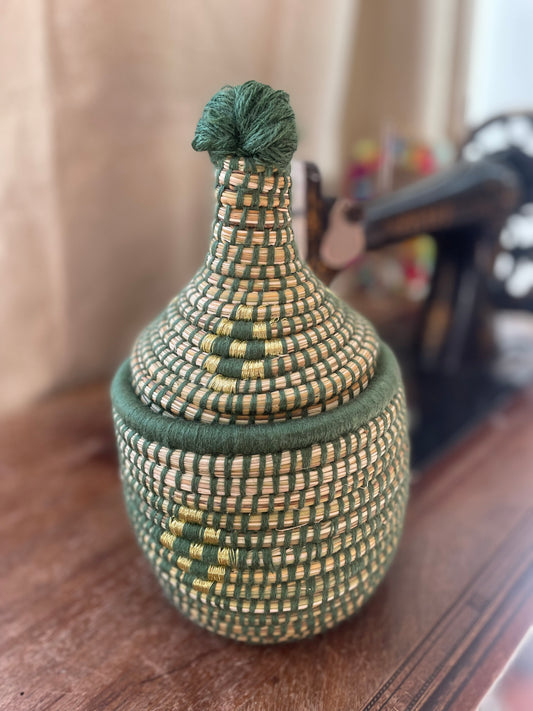 Boîte de rangement berbère « Émeraude »