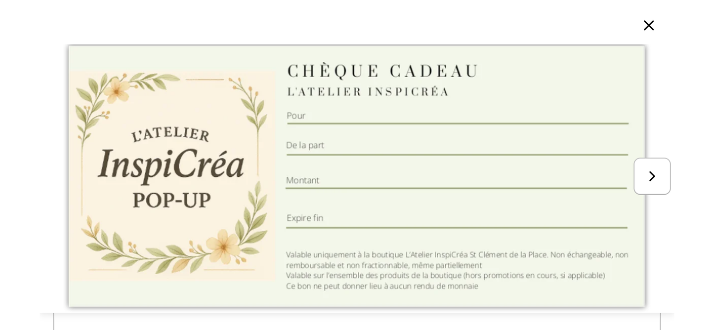Carte Cadeau L'Atelier InspiCréa