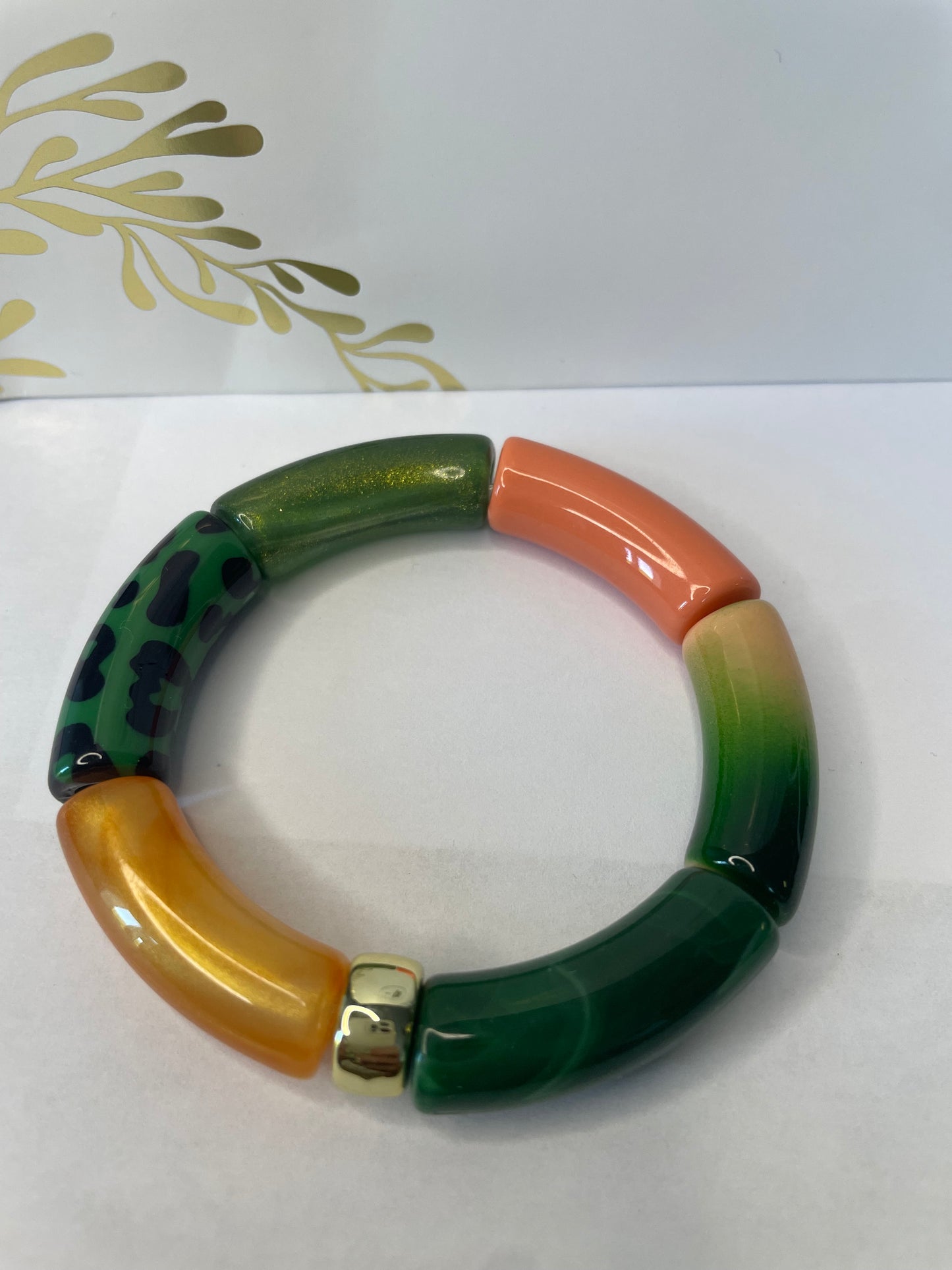 bracelet élastique multicolore