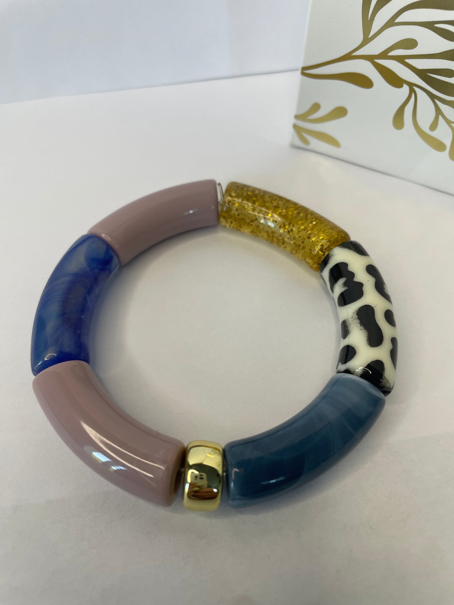 bracelet élastique multicolore