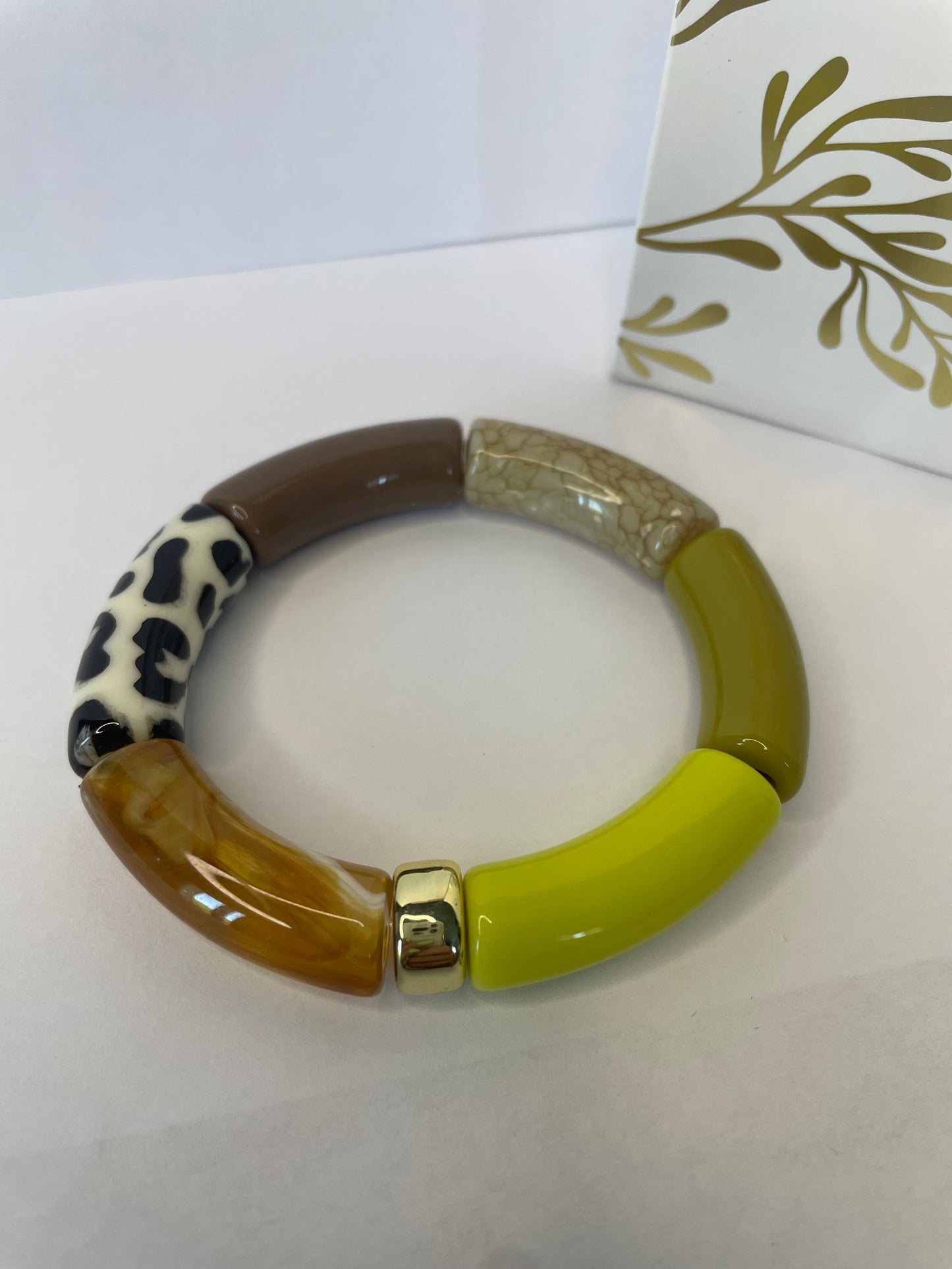 bracelet élastique multicolore