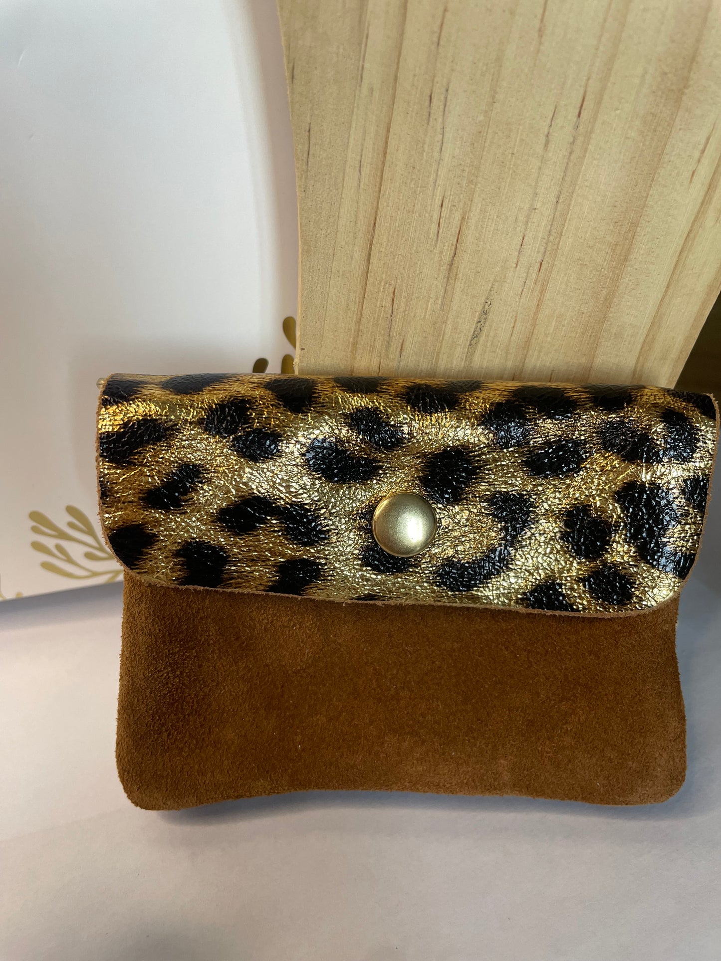 porte monnaie cuir double poches
