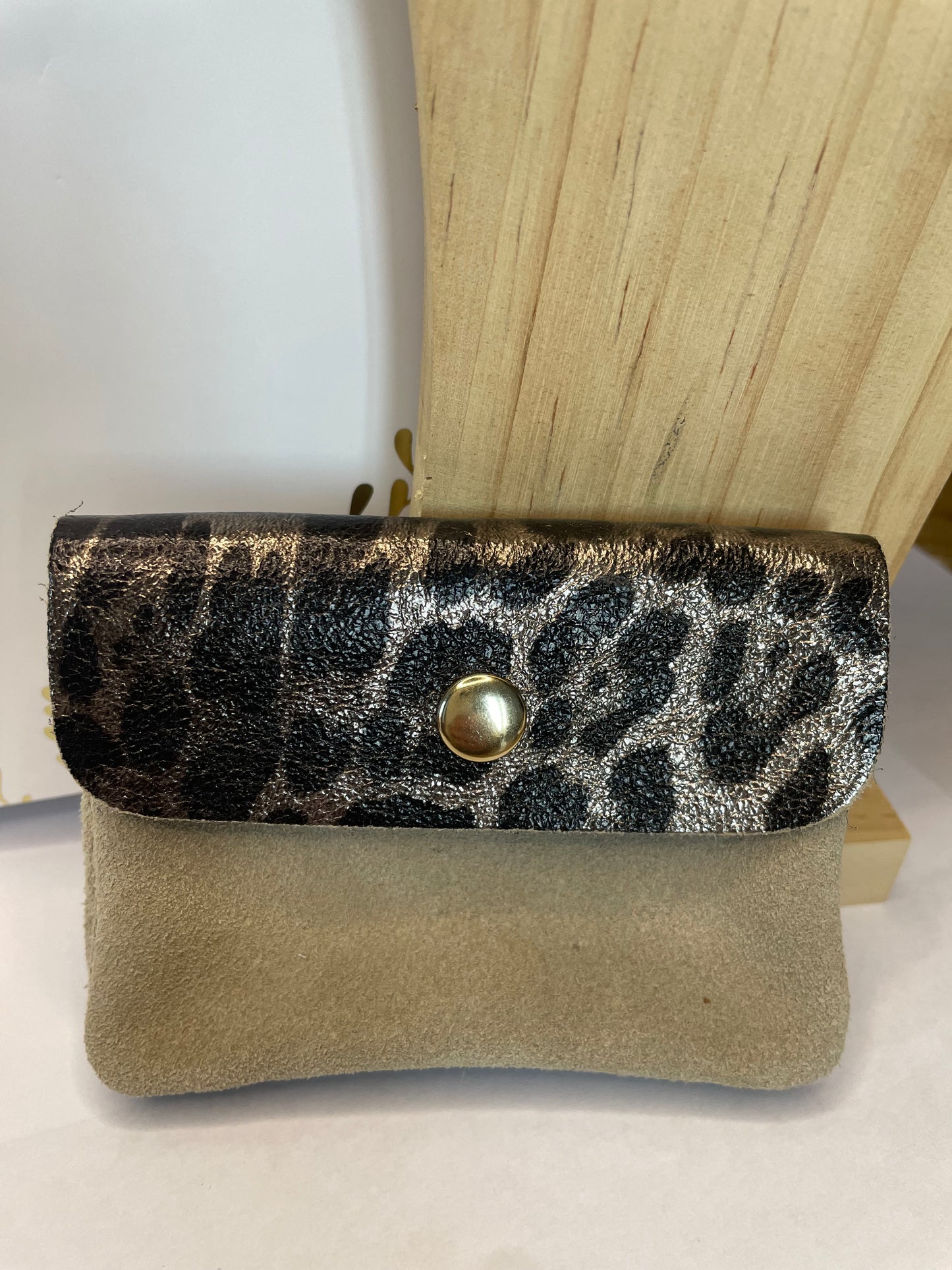 porte monnaie cuir double poches