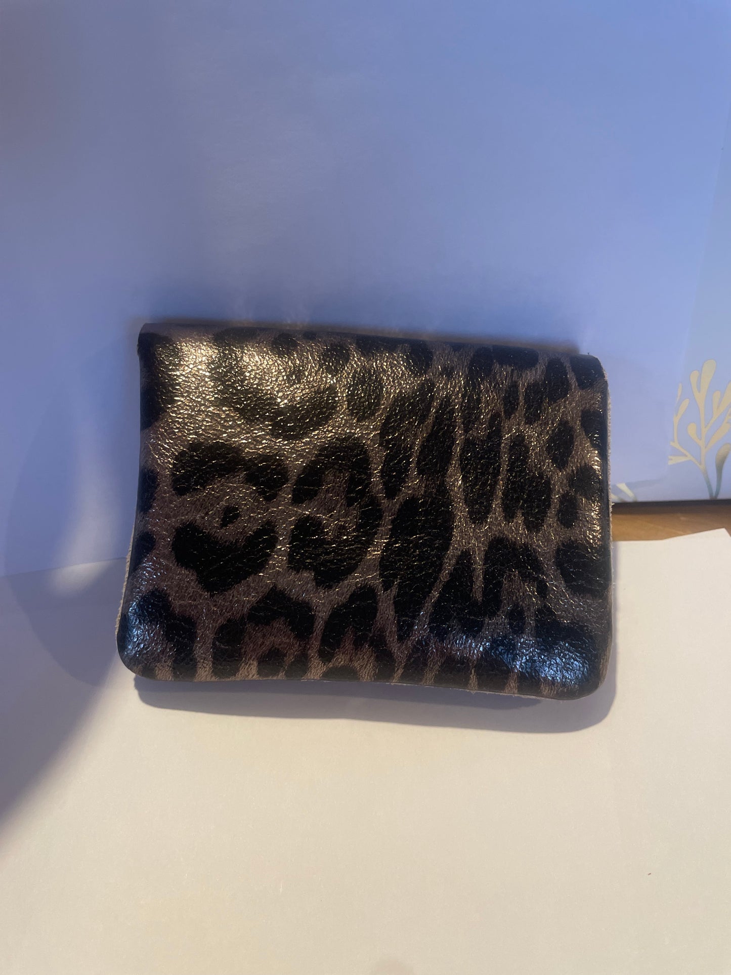 porte monnaie cuir double poches