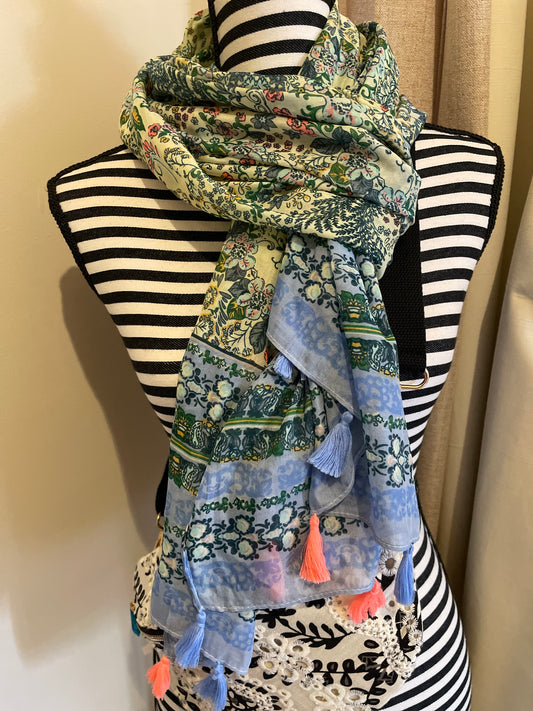 Foulard Jardin d'Azur