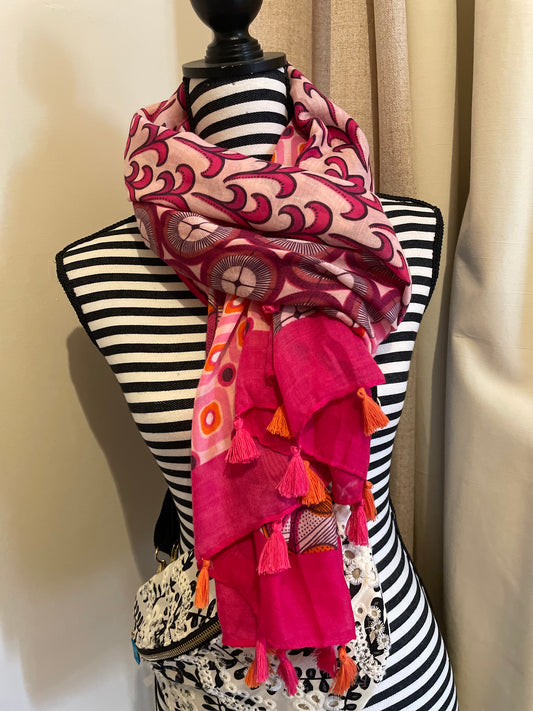 Foulard Eclat Framboise
