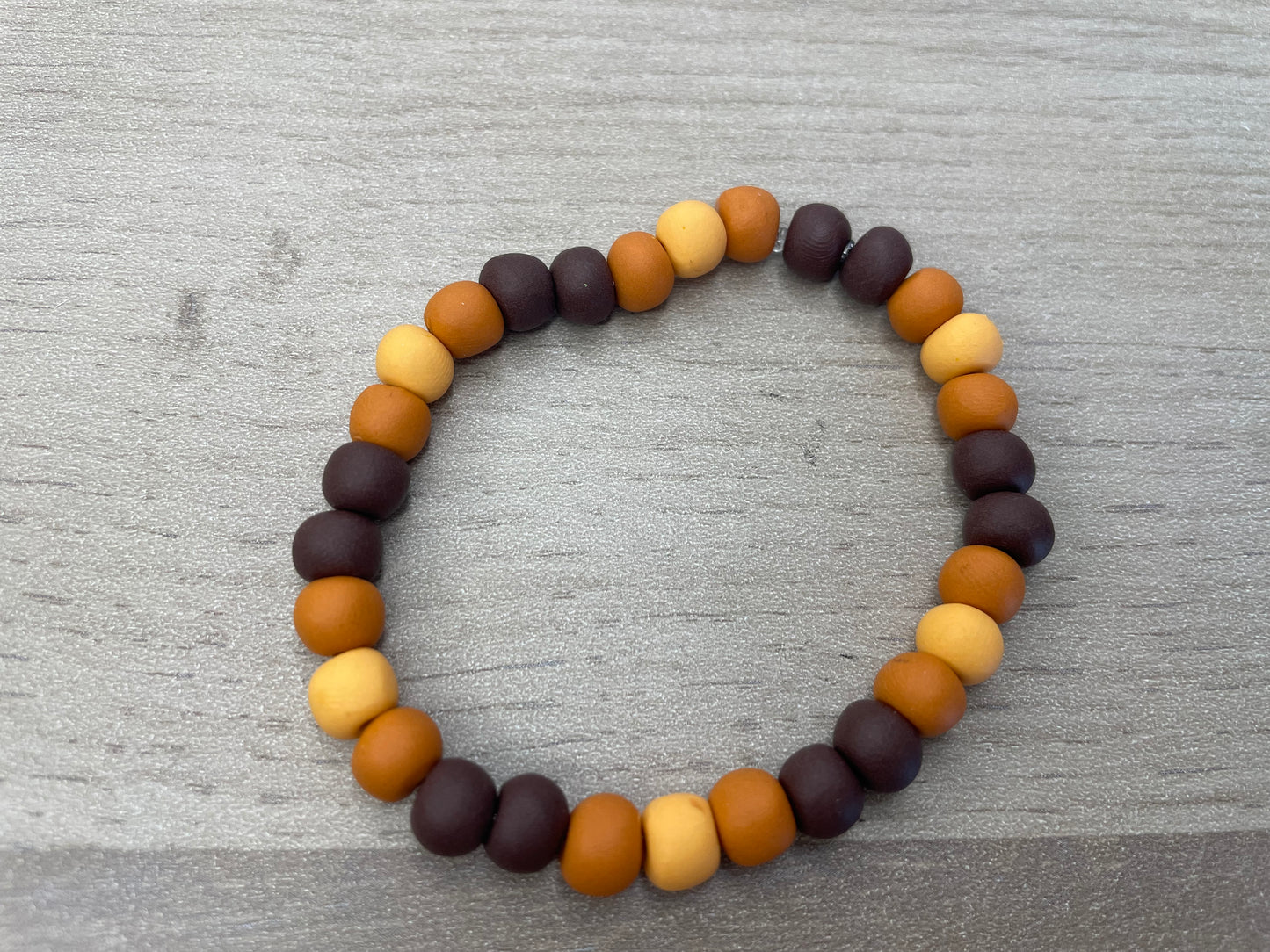Bracelets Perles Colorées en Pâte Polymère