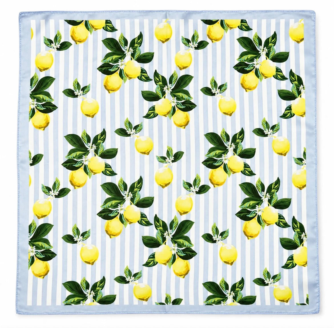 Foulard à motif 70 x 70 cm - Bleu
