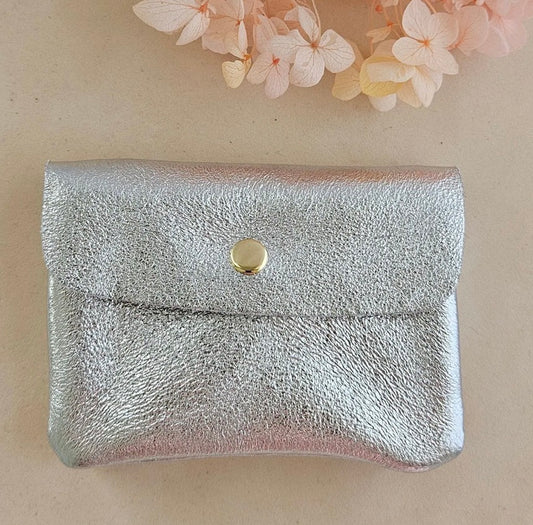 porte monnaie cuir double poches